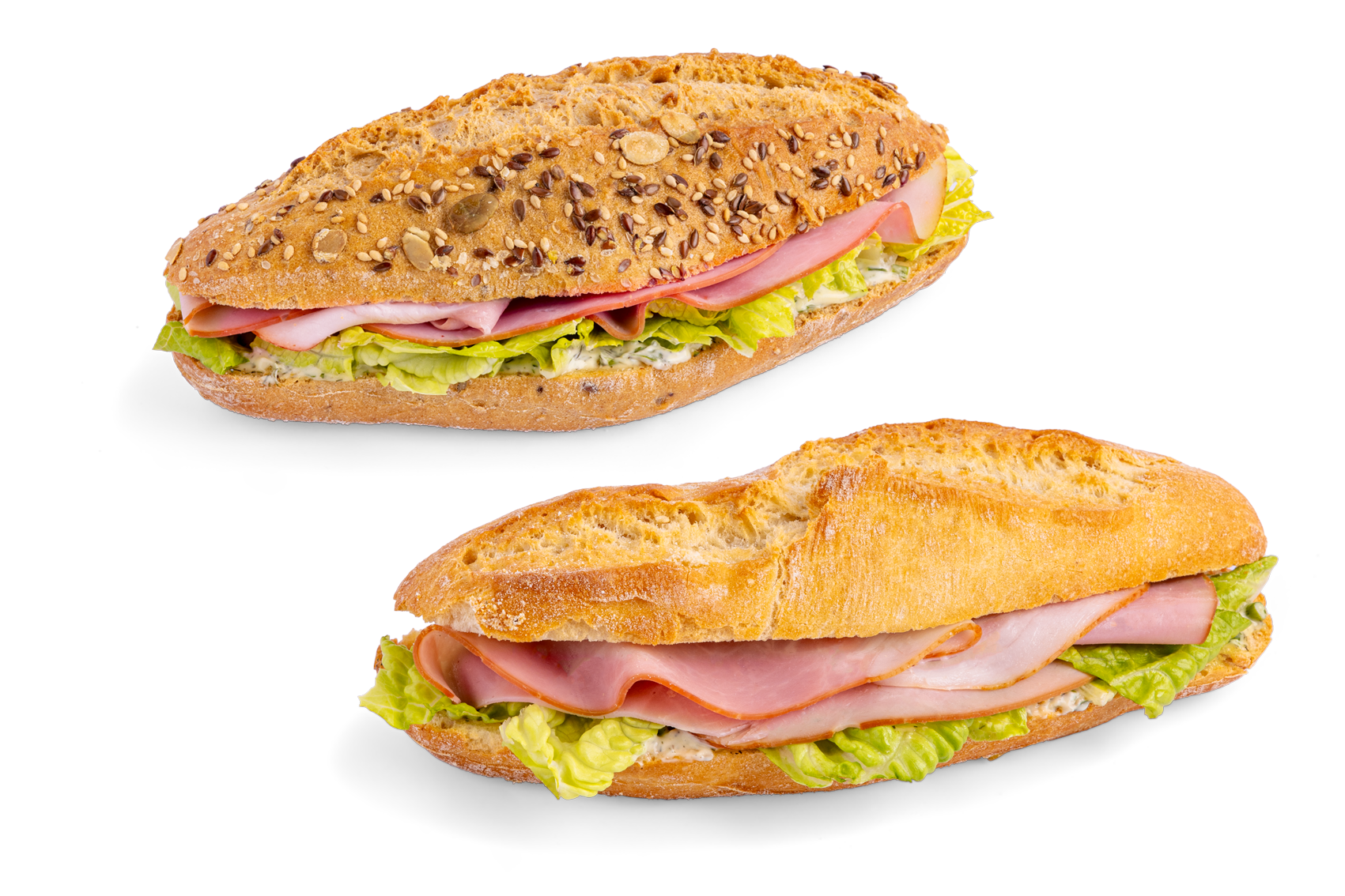 Spitzbrötchen Schinken